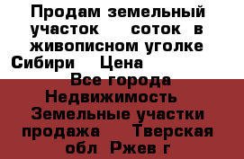 Продам земельный участок (40 соток) в живописном уголке Сибири. › Цена ­ 1 000 000 - Все города Недвижимость » Земельные участки продажа   . Тверская обл.,Ржев г.